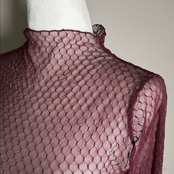 NWOT Free People Intimately Minding My Business Sheer Turtleneck Top - Picture 9 of 14